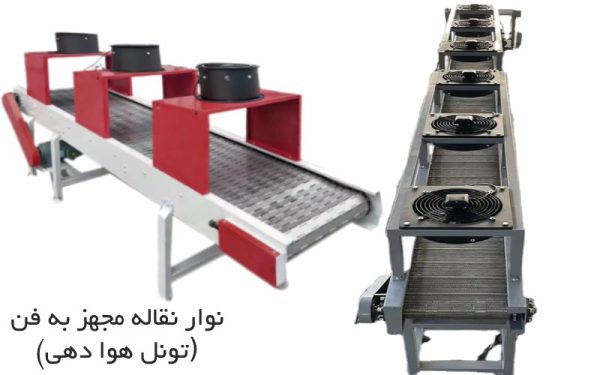 نوار نقاله مجهز به فن (تونل هوا
