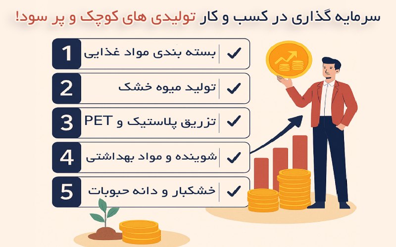 سرمایه گذاری با پول کم در کسب و کار تولیدی