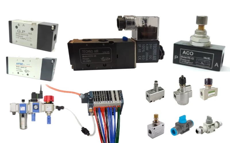 شیر بادی پنوماتیک انواع لوازم پنوماتیکی زامکو